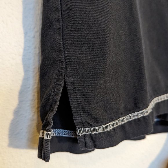 Nat Nast 100% Silk Short Sleeve Button Up Shirt Black Mens Size L - Picture 13 of 14